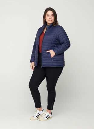 Short quilted jacket with a zip, Night Sky, Model image number 2
