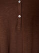 Long-sleeved t-shirt with V-neck and buttons, Brown, Packshot image number 2