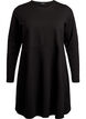 Long-sleeved dress with round neck, Black, Packshot image number 0
