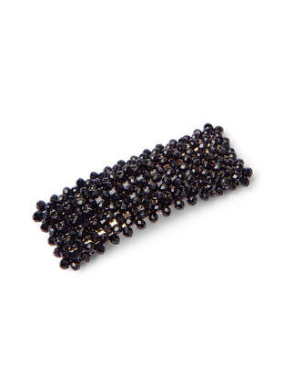 Hair clip with black pearls, Black, Packshot image number 0