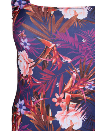 Swimsuit with floral print, Purple Flower, Packshot image number 2