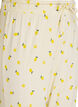 Pyjama trousers in soft jersey with high waist and fruit print, Yellow, Packshot image number 2