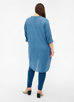 Cotton tunic with a v-neck, Bering Sea, Model image number 1