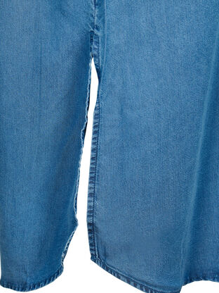 Short sleeve shirt dress in lyocell (TENCEL™), Medium Blue Denim, Packshot image number 3