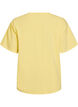 Organic cotton T-shirt with a small front motif, Yellow, Packshot image number 1