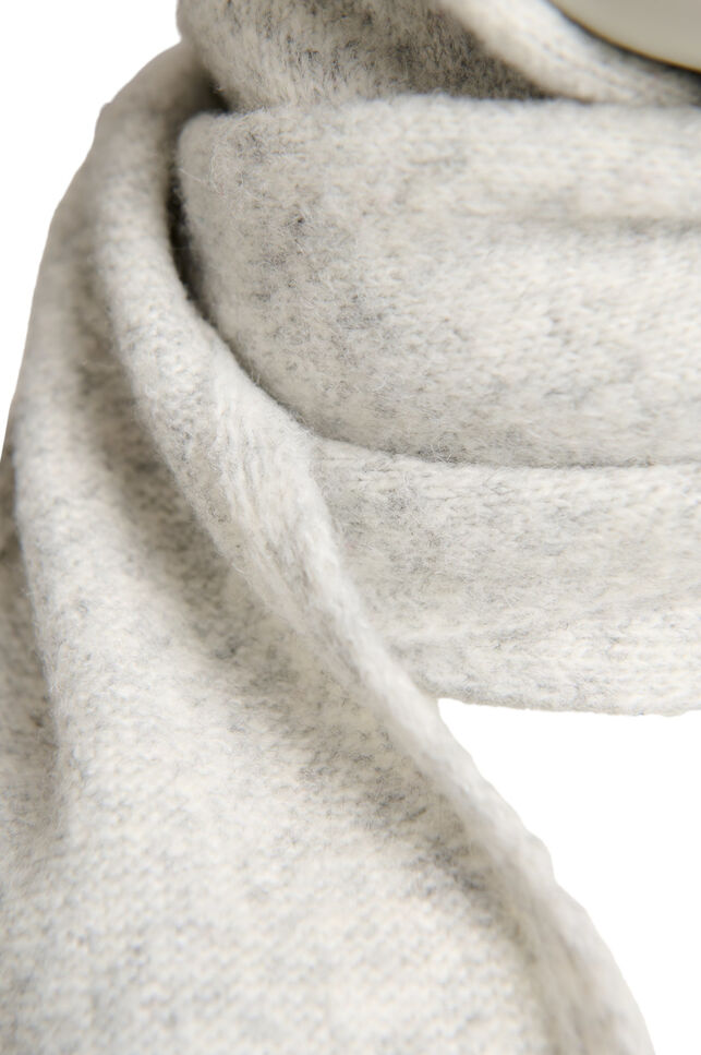 Knitted hooded scarf, Grey, Packshot image number 2