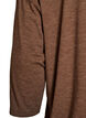 Jersey blouse with 3/4 sleeves, Brown, Packshot image number 3