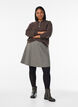 Short A-line skirt, Brown, Model image number 1