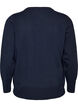 Fine-knit cardigan with round neck, Blue, Packshot image number 1