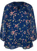 Floral print A-line tunic, Blue, Packshot image number 0