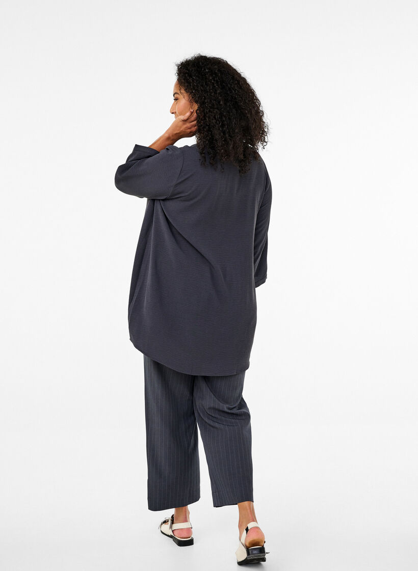 FLASH - Tunic with 3/4 sleeves, Dark Grey, Model image number 2