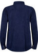 Velvet shirt with rhinestone buttons, Medieval Blue, Packshot image number 1
