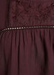Blouse with embroidery and eyelet embroidery trim, Dark Bordeaux, Packshot image number 2