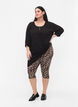 	 2-pack of 3/4 leggings, Black / LEO AOP, Model image number 0