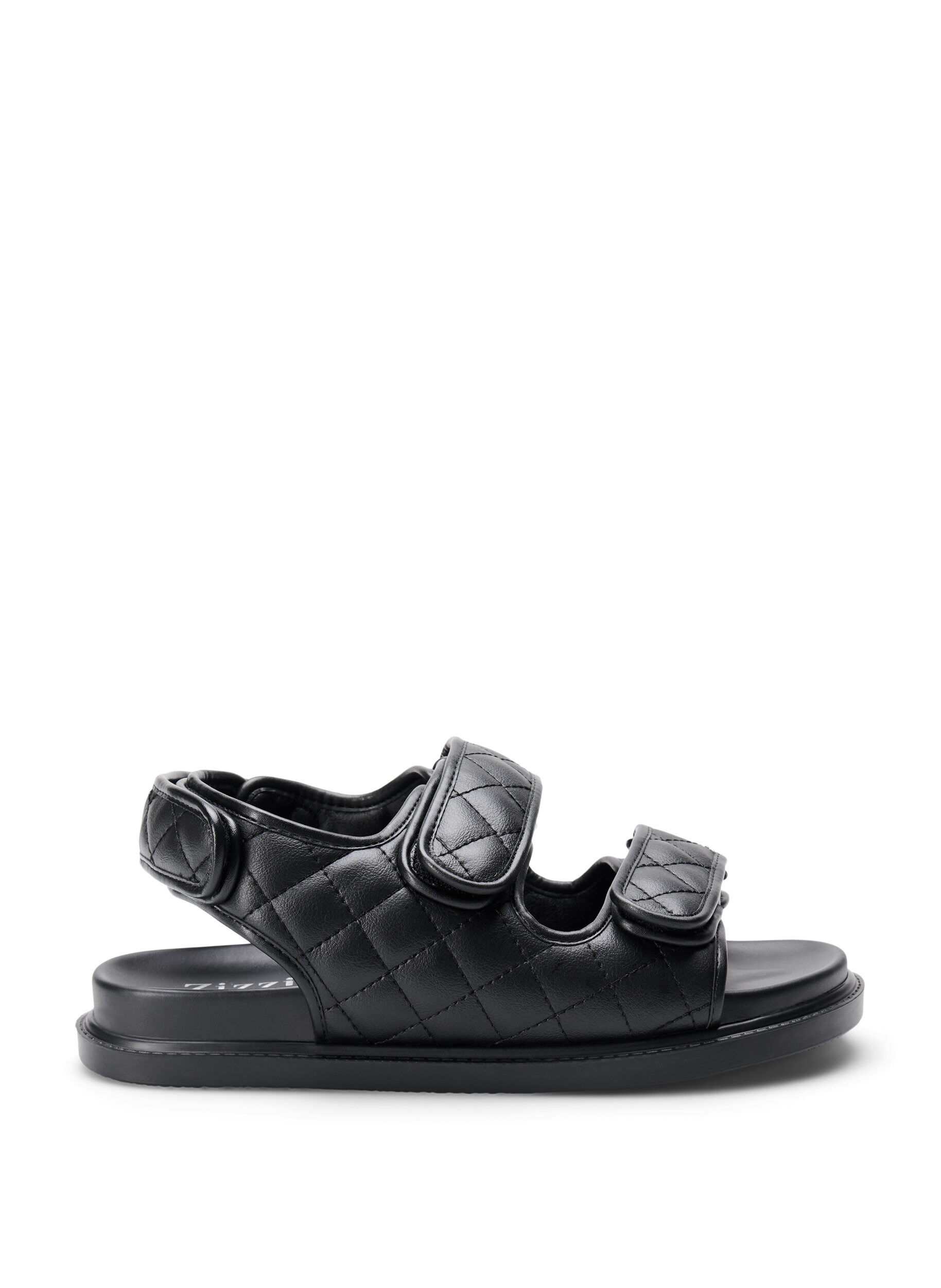 Wide fit - Leather sandal
