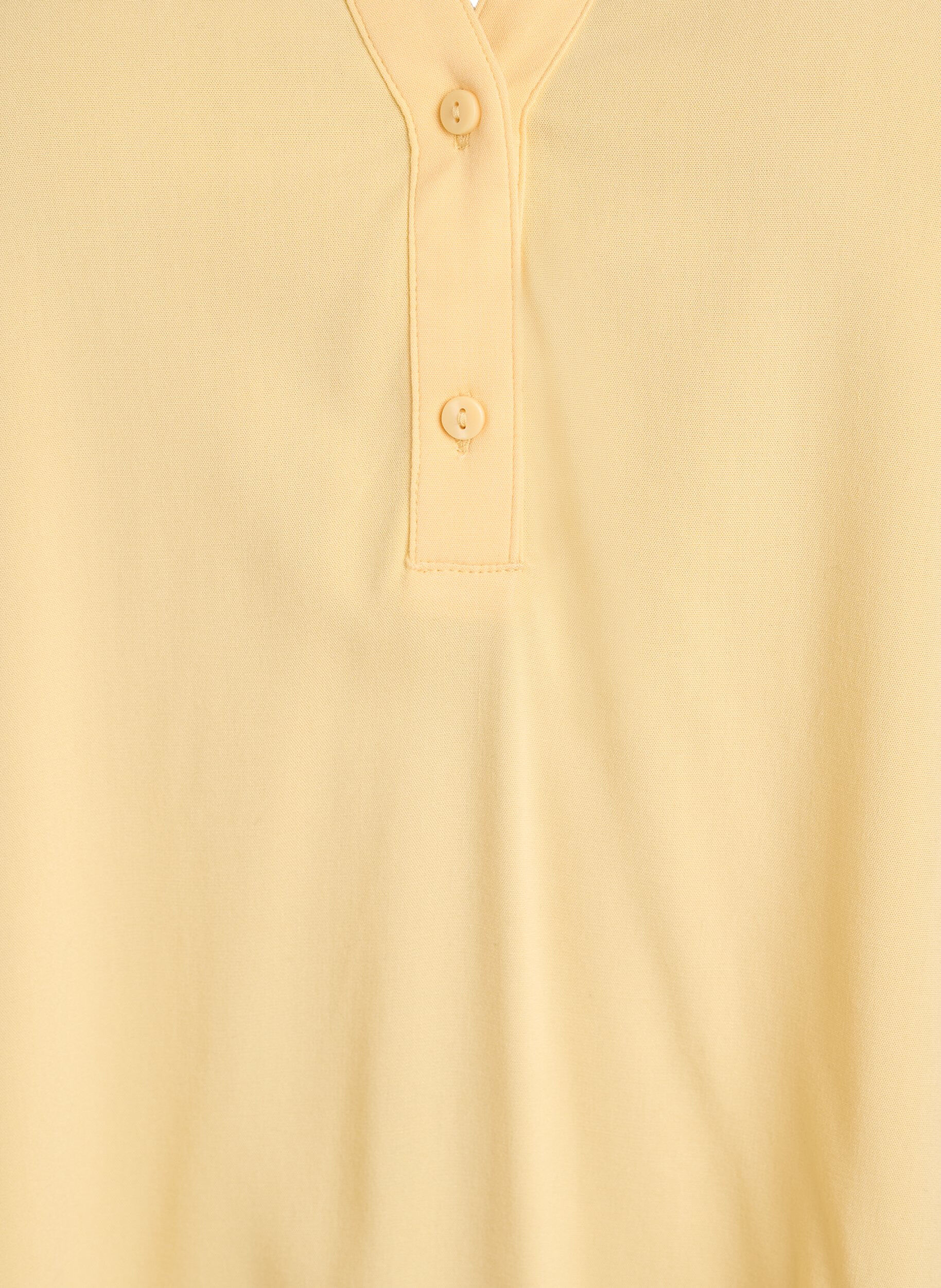 Zizzifashion Sleeveless viscose blouse, Yellow, Packshot image number 2