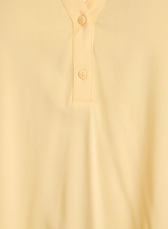 Sleeveless viscose blouse, Yellow, Packshot image number 2