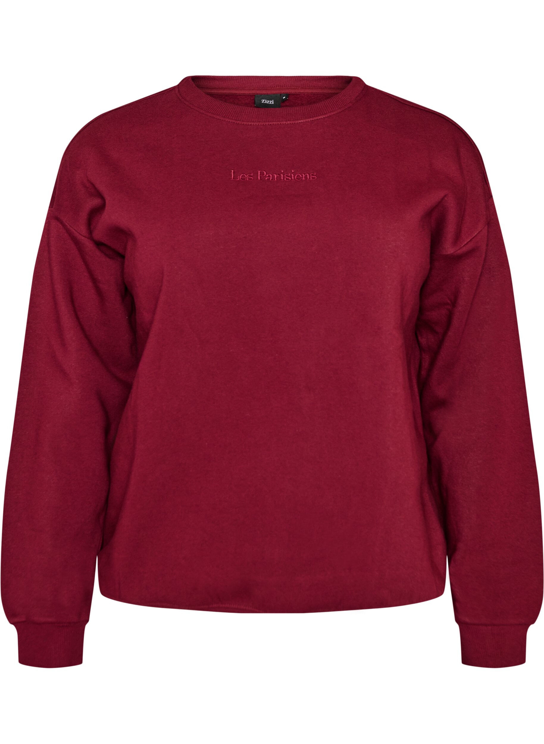 ZizzifashionSweatshirt with text print, Red, Packshot image number 0