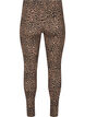 Viscose leggings with leopard print, Black, Packshot image number 1