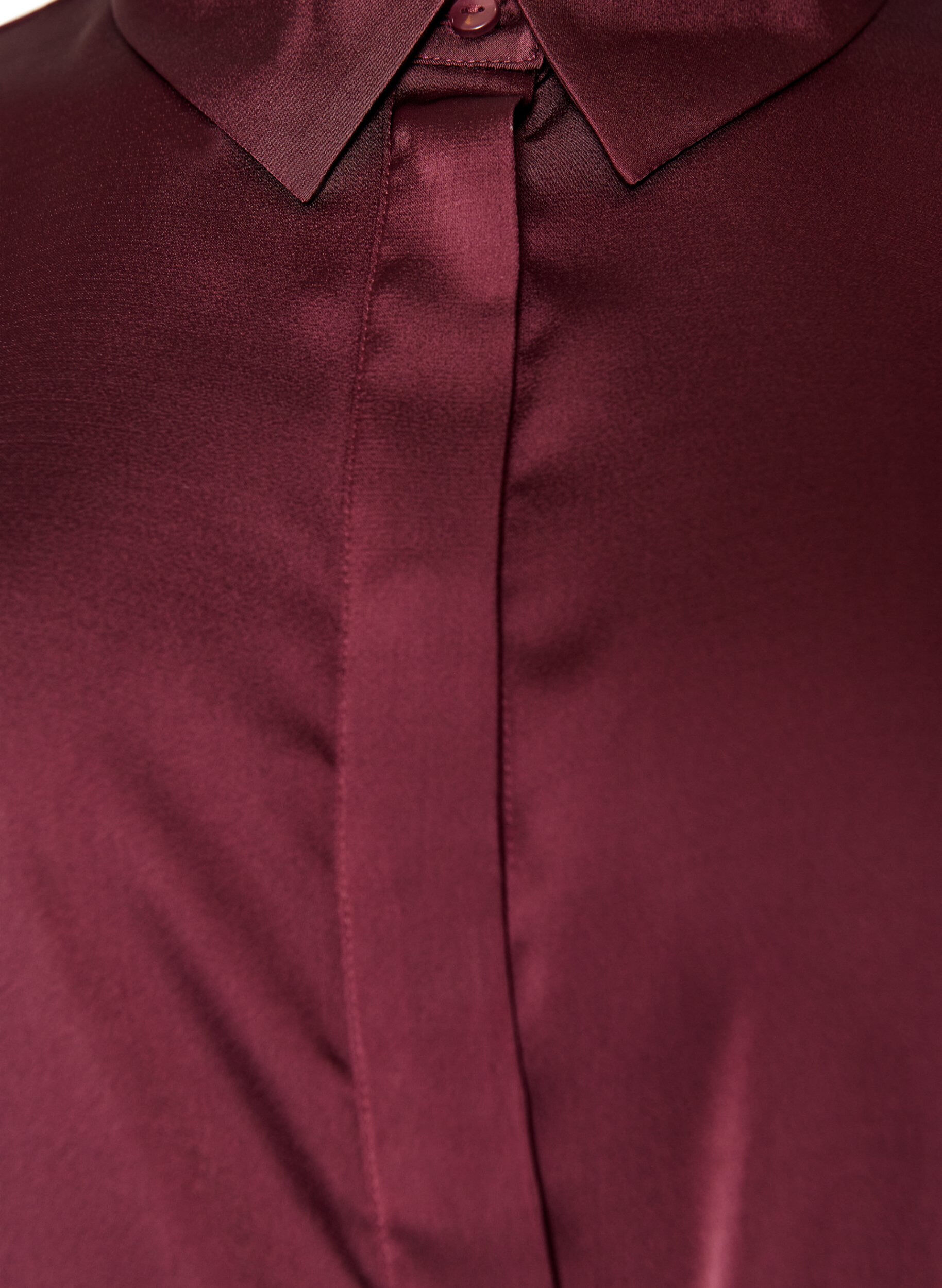 ZizzifashionShirt with a satin look and wrap effect, Red, Packshot image number 2