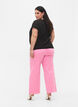 	 Flared jeans with high waist, Pink, Model image number 1