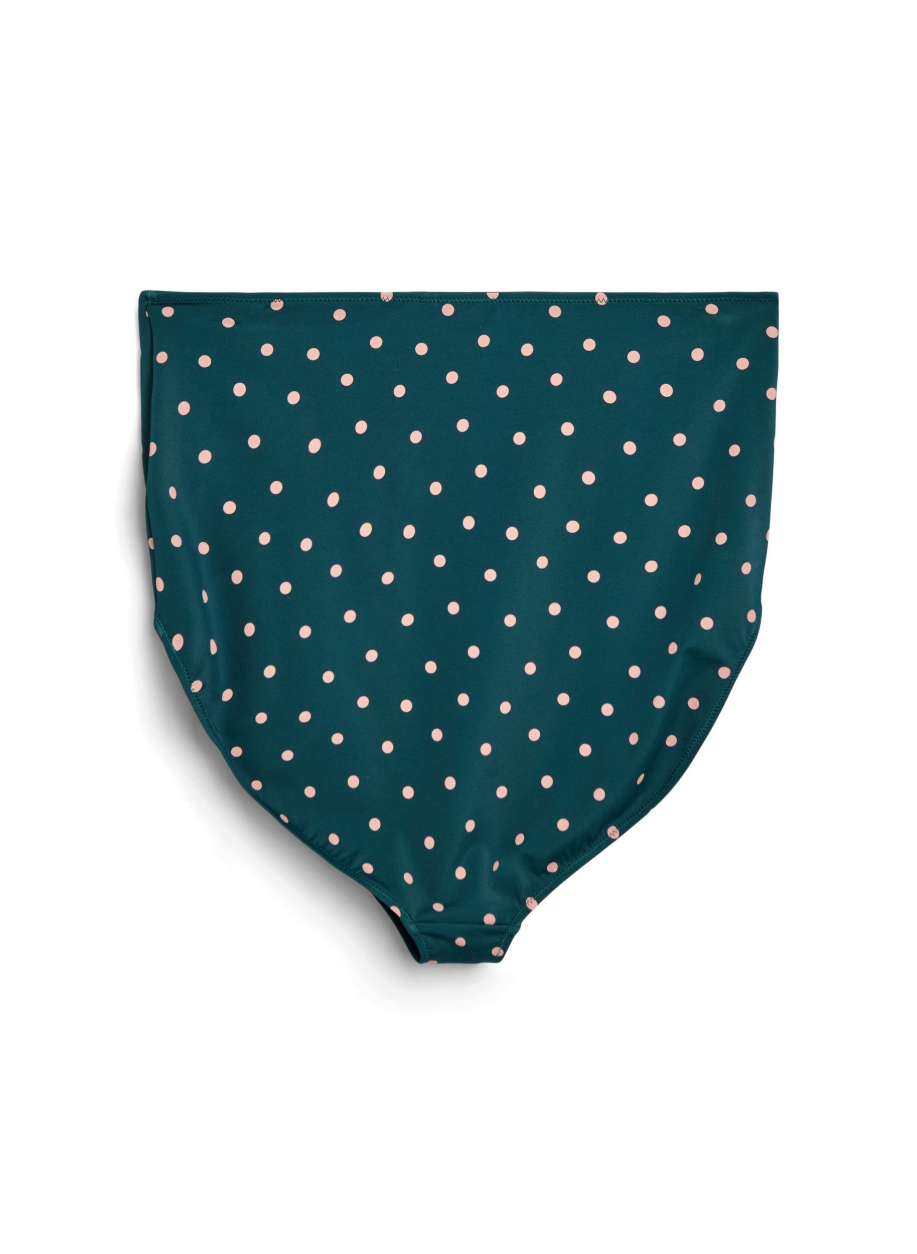 Zizzifashion High-waisted bikini bottoms with polka dots, Green, Packshot image number 1