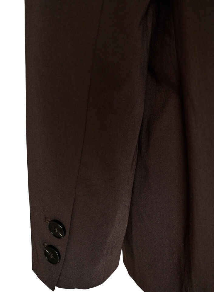 High-waisted tailored trousers with pressed creases, Brown, Packshot image number 4