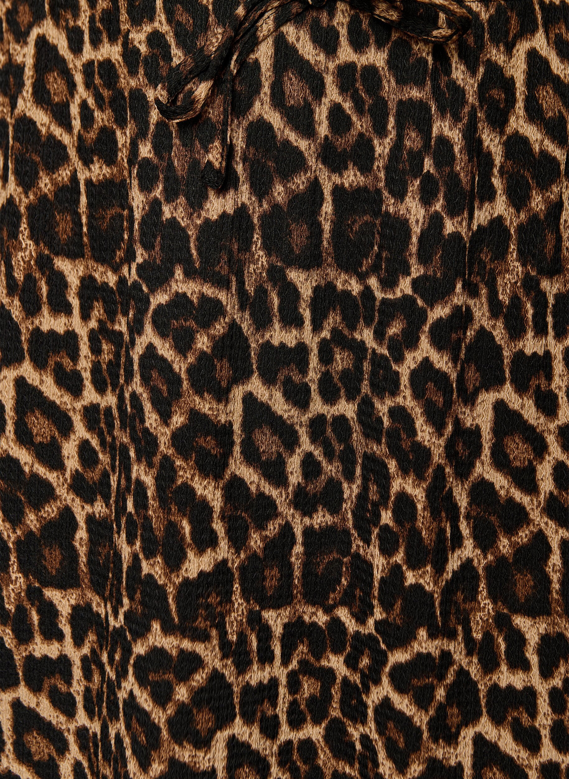 Zizzifashion Long skirt with tie belt and ruffle hem, Black, Packshot image number 2