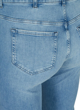 Super slim Amy jeans with a high waist, Blue denim, Packshot image number 3
