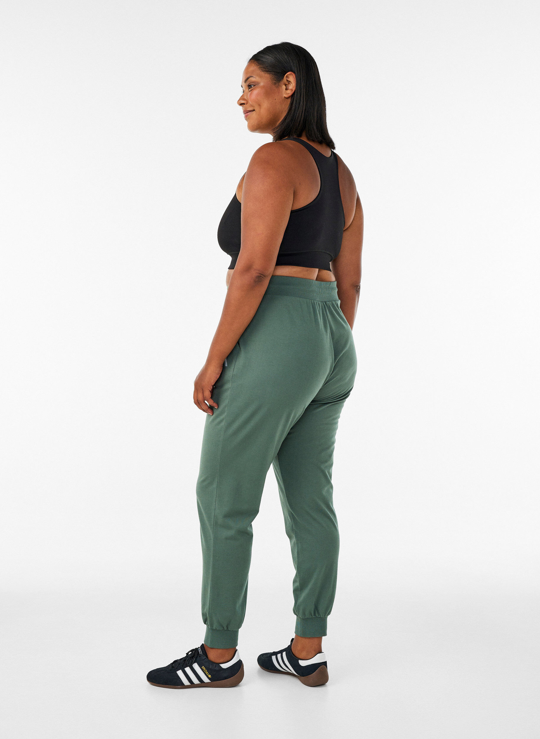 ZizzifashionLoose workout trousers with pockets, Green, Model image number 1