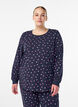 Printed night top, Blue, Model image number 0
