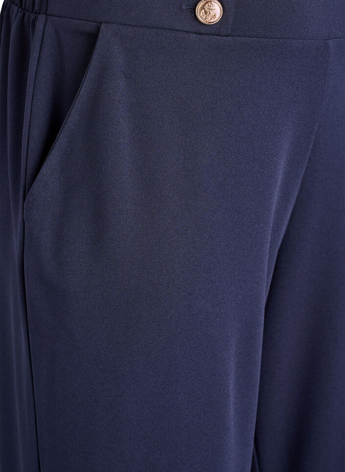 Loose trousers with pockets, Blue, Packshot image number 2