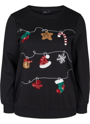 Christmas sweater, Black Decoration, Packshot image number 0
