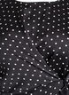 Polka dot blouse with tie-fastening and 3/4-sleeves, Black, Packshot image number 2