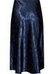 Satin skirt with a tonal floral pattern, Blue, Packshot image number 1