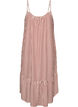 Summer dress with stripes and A-line shape, Red, Packshot image number 1