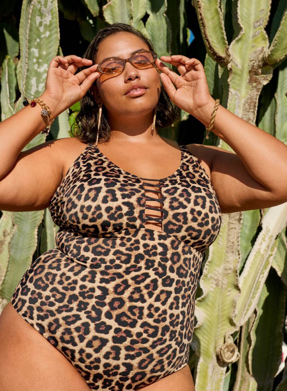 Zizzifashion Leopard skirt, , Model