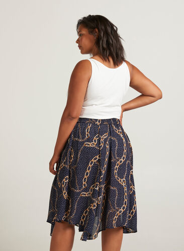 Skirt, Black CHAIN AOP, Model image number 0