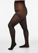 50 denier tights with a floral pattern, Black, Packshot image number 0