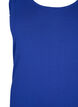 Solid color basic top in cotton, Blue, Packshot image number 2