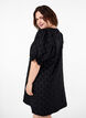 Short jacquard dress with bows, Black W. Bow, Model image number 1