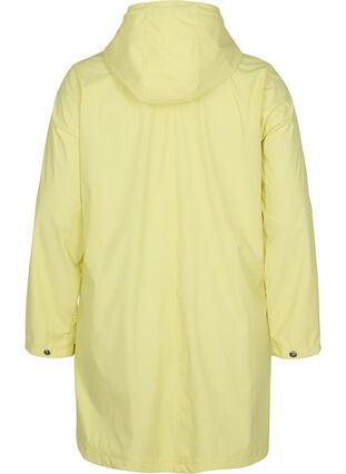 Rain coat with a hood and pockets, Pale Banana, Packshot image number 1