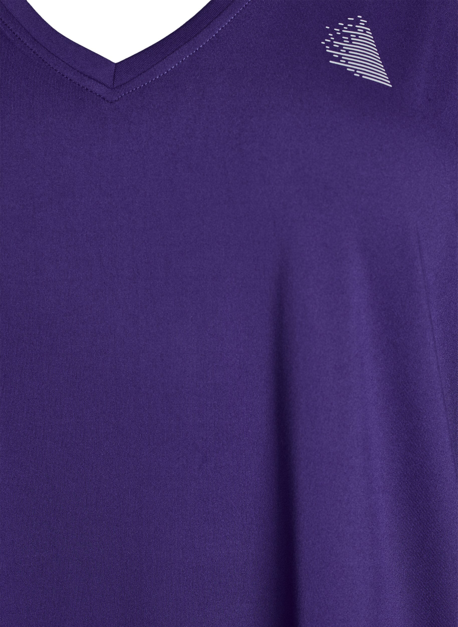 Zizzifashion Workout top with v-neck, Purple, Packshot image number 2