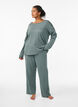 Cotton night pants, Green, Model image number 0