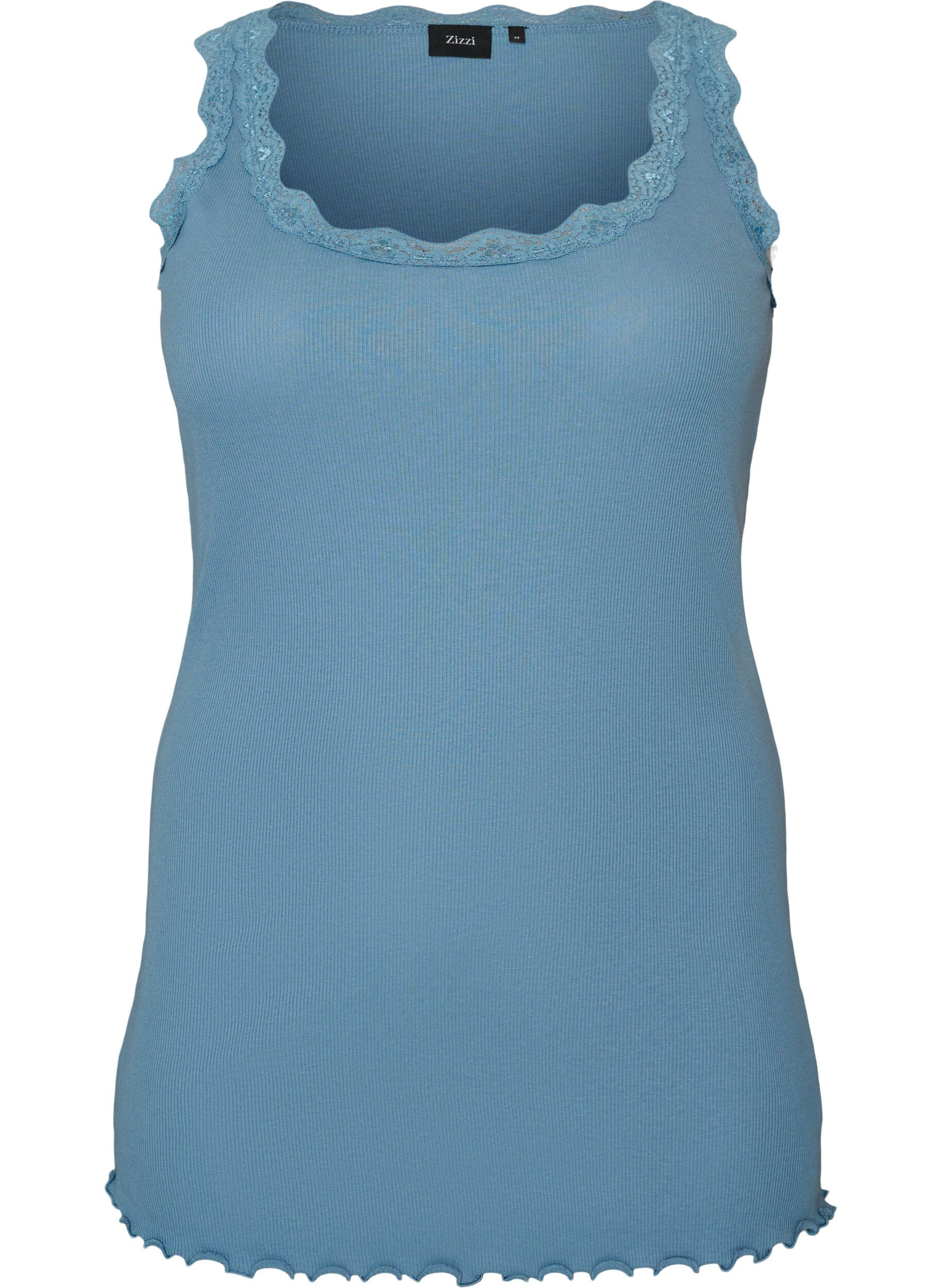 Top with lace trim