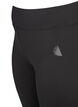 Cropped basic workout leggings, Black, Packshot image number 2