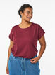 Short sleeve cotton blend T-shirt, Dark Bordeaux, Model image number 0