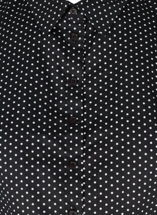 Loose collar with polka dots, Black w. White, Packshot image number 2