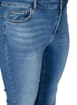 High waisted Ellen bootcut jeans, Blue denim, Packshot image number 2