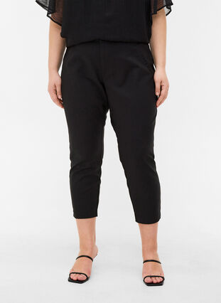 Classic ankle-length trousers, Black, Model image number 2